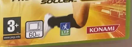 Pro Evolution Soccer 6, the PEGI square on its front
