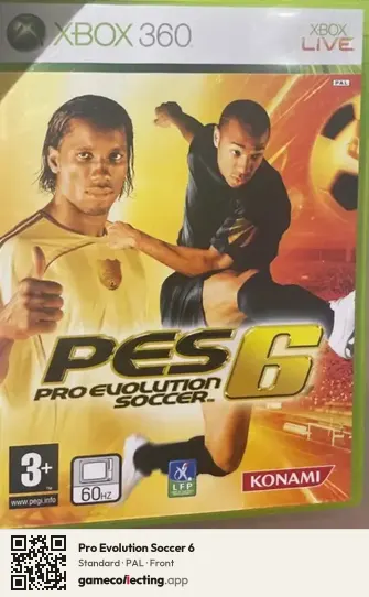 Pro Evolution Soccer 6 Xbox 360, PAL box front
