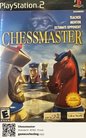 Chessmaster PlayStation 2, NTSC box front
