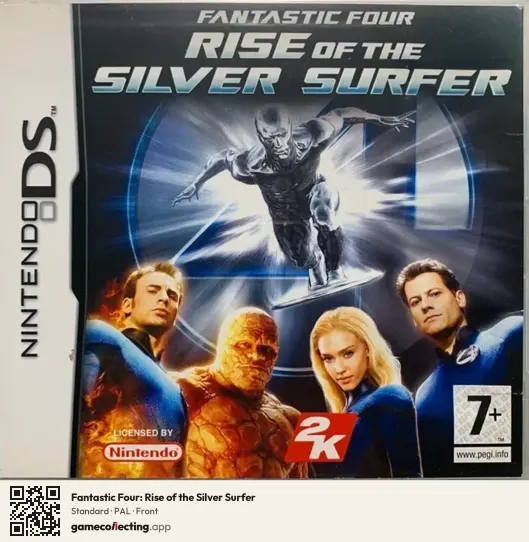 Fantastic Four: Rise of the Silver Surfer Nintendo DS, PAL box front
