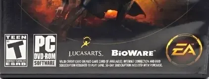 Star Wars: The Old Republic, the ESRB box on its front