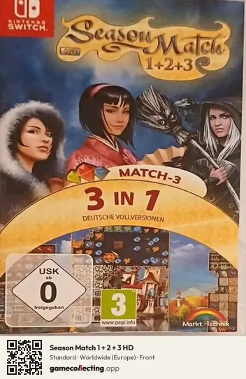 Season Match 1 + 2 + 3 HD Nintendo Switch, Europe box front