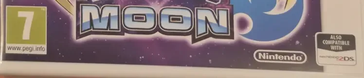 Pokémon Moon, the PEGI square on its front