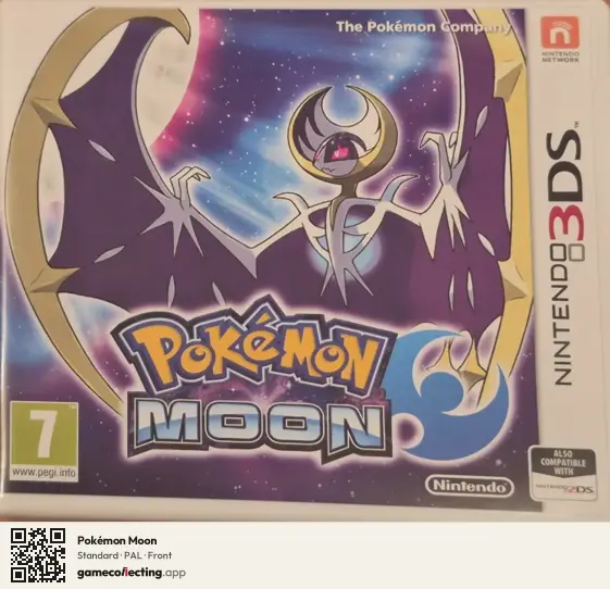 Pokémon Moon Nintendo 3DS, PAL box front