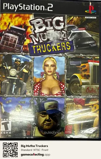 Big Mutha Truckers PlayStation 2, NTSC box front