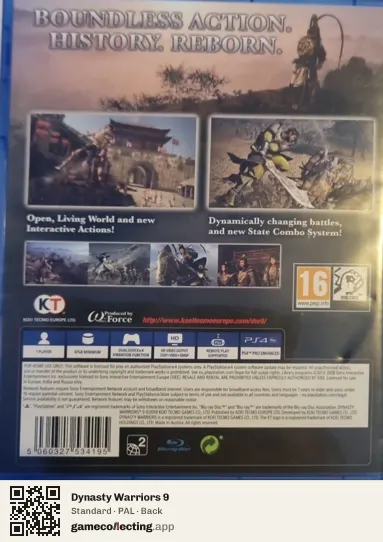 Dynasty Warriors 9 PlayStation 4, PAL box back