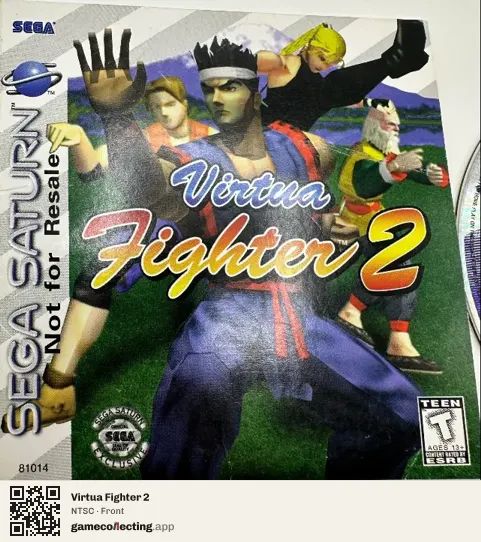 Virtua Fighter 2 Sega Saturn, NTSC box front