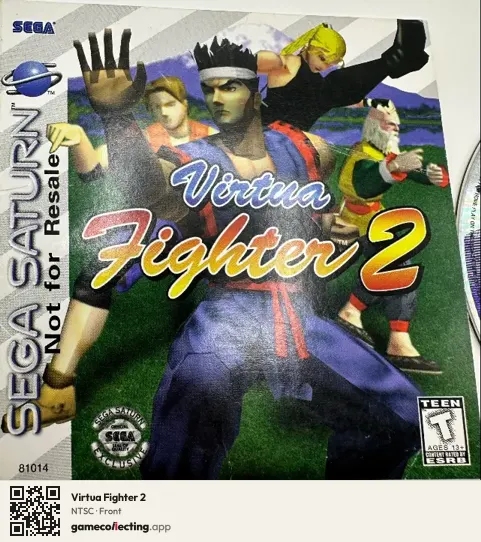 Virtua Fighter 2 Sega Saturn, NTSC box front