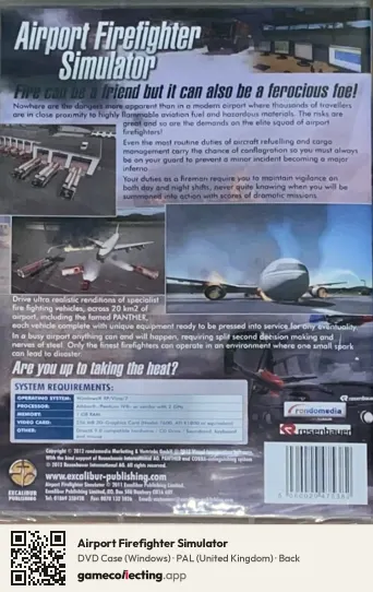 Airport Firefighter Simulator Computer, United Kingdom box back