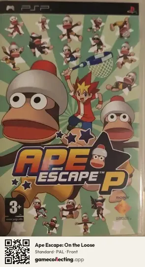 Ape Escape: On the Loose PlayStation Portable, PAL box front