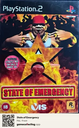 State of Emergency PlayStation 2, PAL box front