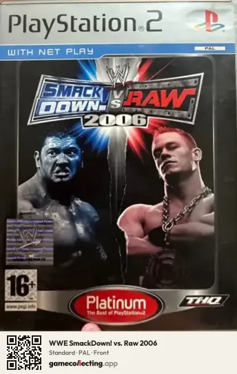 WWE SmackDown! vs. Raw 2006 PlayStation 2, PAL box front