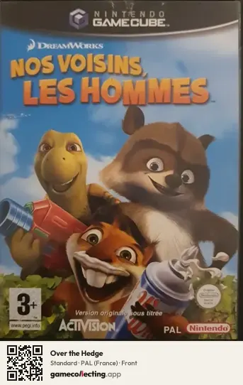 Over the Hedge Nintendo GameCube, France box front