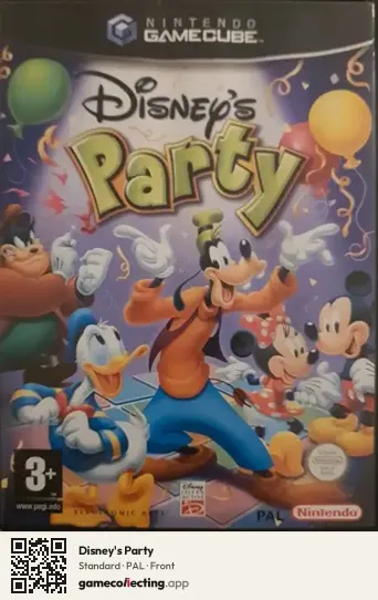 Disney's Party Nintendo GameCube, PAL box front