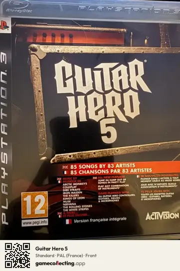 Guitar Hero 5 PlayStation 3, France box front