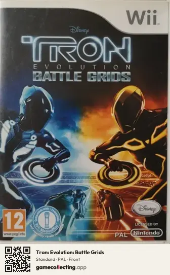 Tron: Evolution: Battle Grids Nintendo Wii, PAL box front