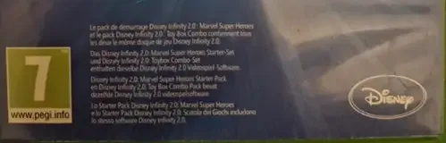 Disney Infinity 2.0, the PEGI square on its front