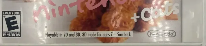 Nintendogs + Cats: Toy Poodle & New Friends, the ESRB box on its front
