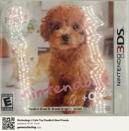 Nintendogs + Cats: Toy Poodle & New Friends Nintendo 3DS, NTSC box front