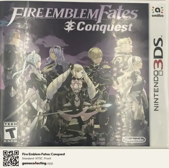 Fire Emblem Fates: Conquest Nintendo 3DS, NTSC box front
