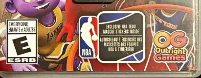 NBA Bounce, the ESRB box on its front