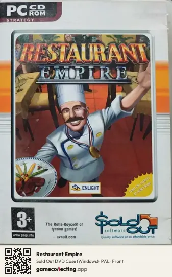 Restaurant Empire Computer, PAL box front