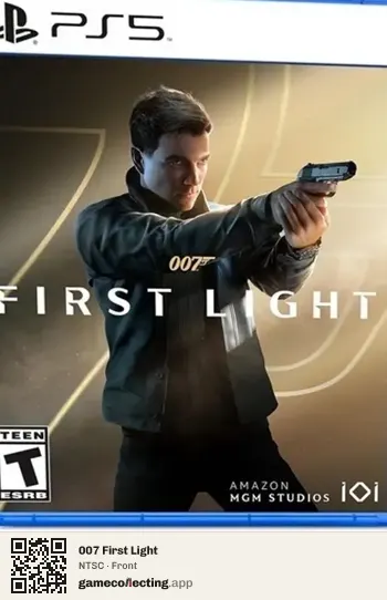 007 First Light PlayStation 5, NTSC box front