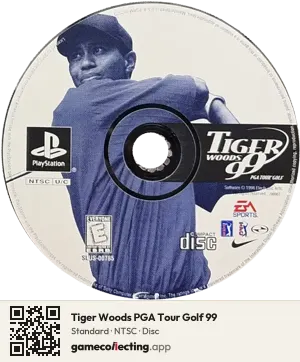Tiger Woods PGA Tour Golf 99 PlayStation, NTSC disc