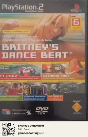 Britney's Dance Beat PlayStation 2, PAL box front