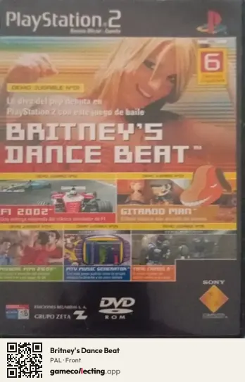 Britney's Dance Beat PlayStation 2, PAL box front