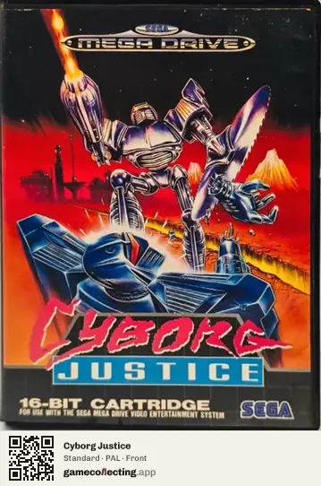 Cyborg Justice Sega Mega Drive / Genesis, PAL box front