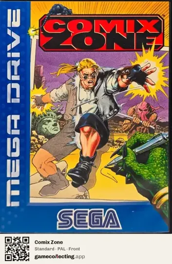 Comix Zone Sega Mega Drive / Genesis, PAL box front