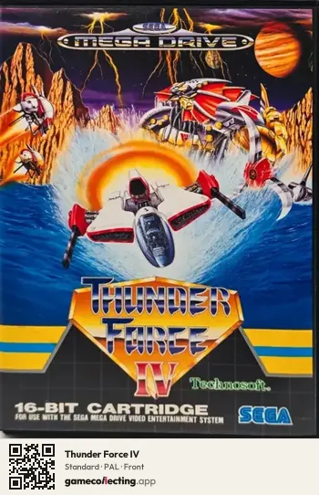 Thunder Force IV Sega Mega Drive / Genesis, PAL box front