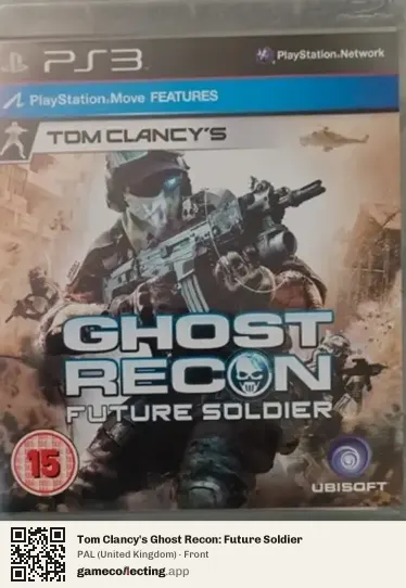 Tom Clancy's Ghost Recon: Future Soldier PlayStation 3, United Kingdom box front