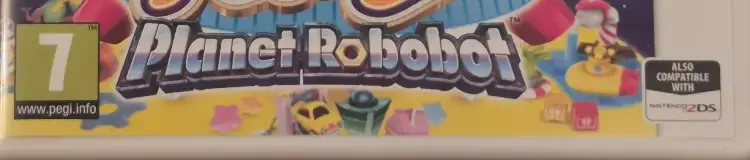 Kirby: Planet Robobot, the PEGI square on its front
