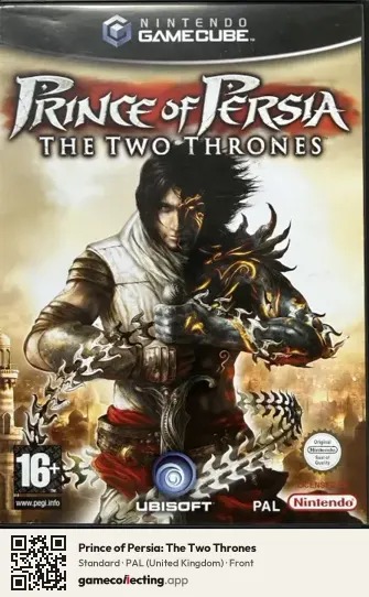 Prince of Persia: The Two Thrones Nintendo GameCube, United Kingdom box front