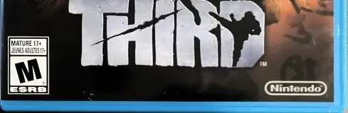 Devil's Third, the ESRB box on its front