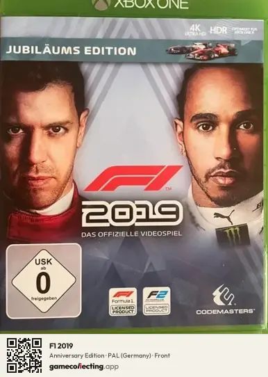F1 2019 Xbox One, Germany box front