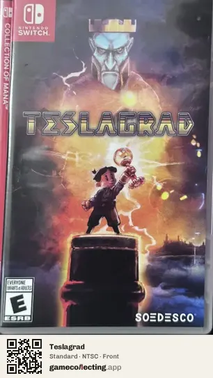 Teslagrad Nintendo Switch, NTSC box front