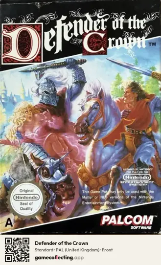 Defender of the Crown Nintendo Entertainment System, United Kingdom box front
