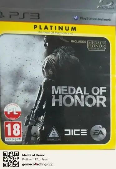 Medal of Honor PlayStation 3, PAL box front