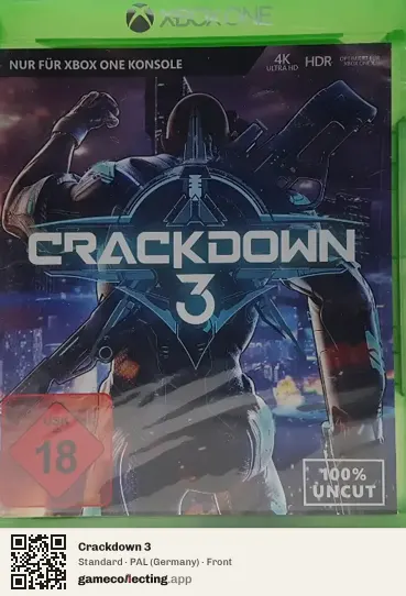 Crackdown 3 Xbox One, Germany box front