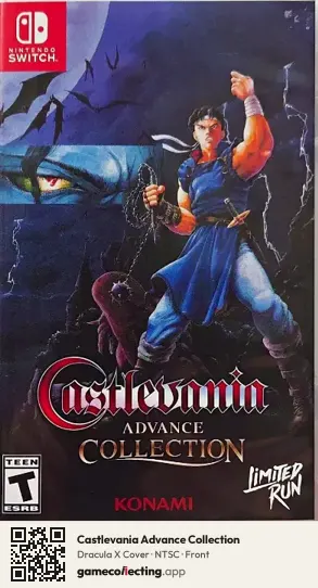 Castlevania Advance Collection Nintendo Switch, NTSC box front