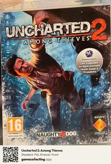 Uncharted 2: Among Thieves PlayStation 3, France box front