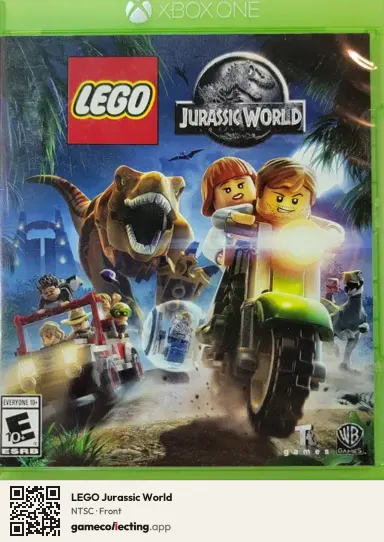 LEGO Jurassic World Xbox One, NTSC box front