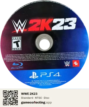WWE 2K23 PlayStation 4, NTSC disc