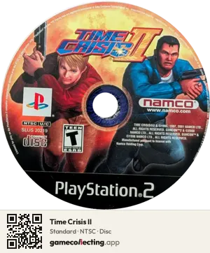 Time Crisis II PlayStation 2, NTSC disc