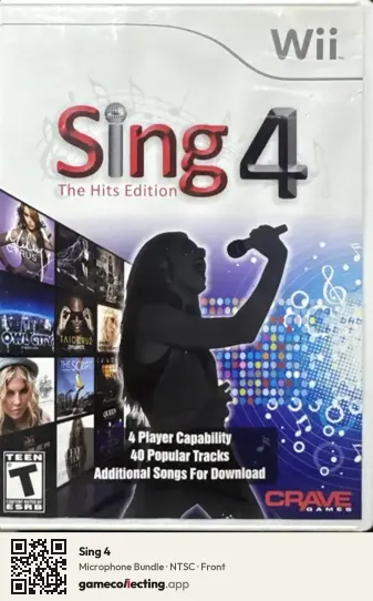 Sing 4 Nintendo Wii, NTSC box front