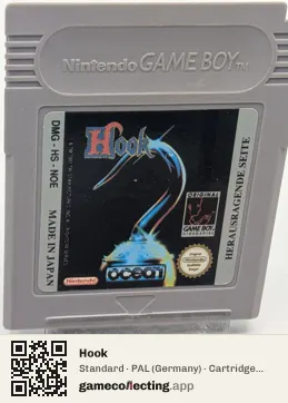 Hook Game Boy, PAL cartridge label