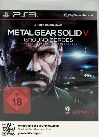 Metal Gear Solid V: Ground Zeroes PlayStation 3, Germany box front